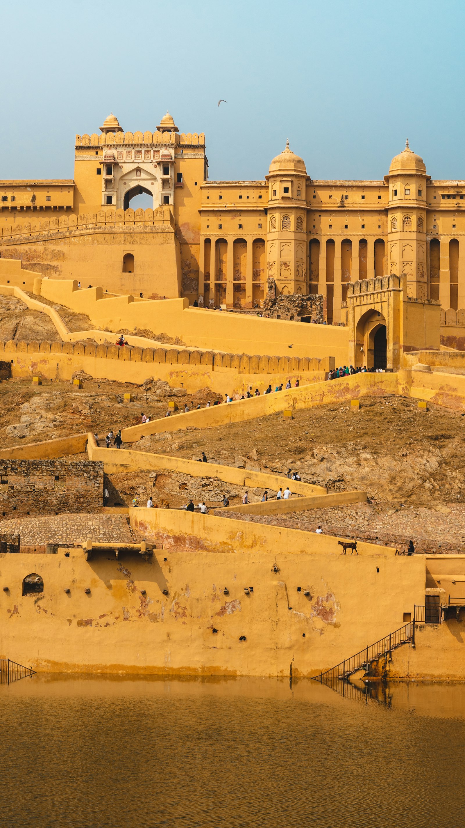 Amber Fort ramparts near Jaipur, Rajasthan
