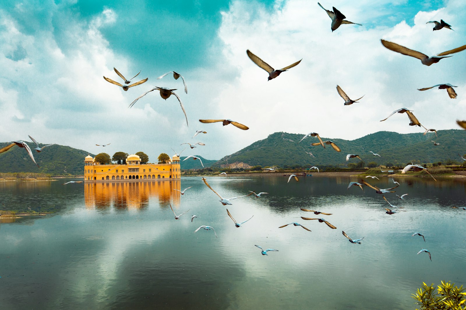 Jal Mahal water palace on Man Sagar Lake, Jaipur